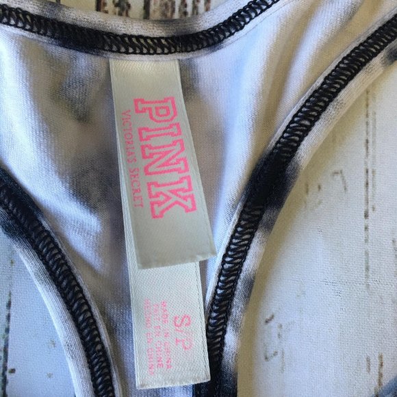 Pink Tie Die Black/White Sports Bra - Picture 2 of 4